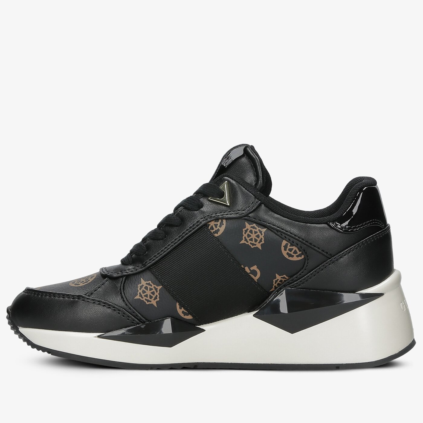 Damskie sneakersy (buty) GUESS TESHA fl5tesfal12brblk kolor czarny