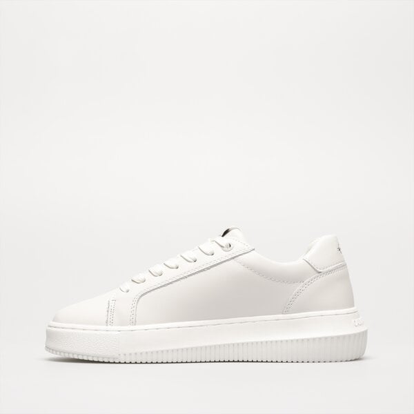 Damskie sneakersy (buty) CALVIN KLEIN CHUNKY CUPSOLE LACEUP MON LTH WN yw0yw00823ybr kolor biały