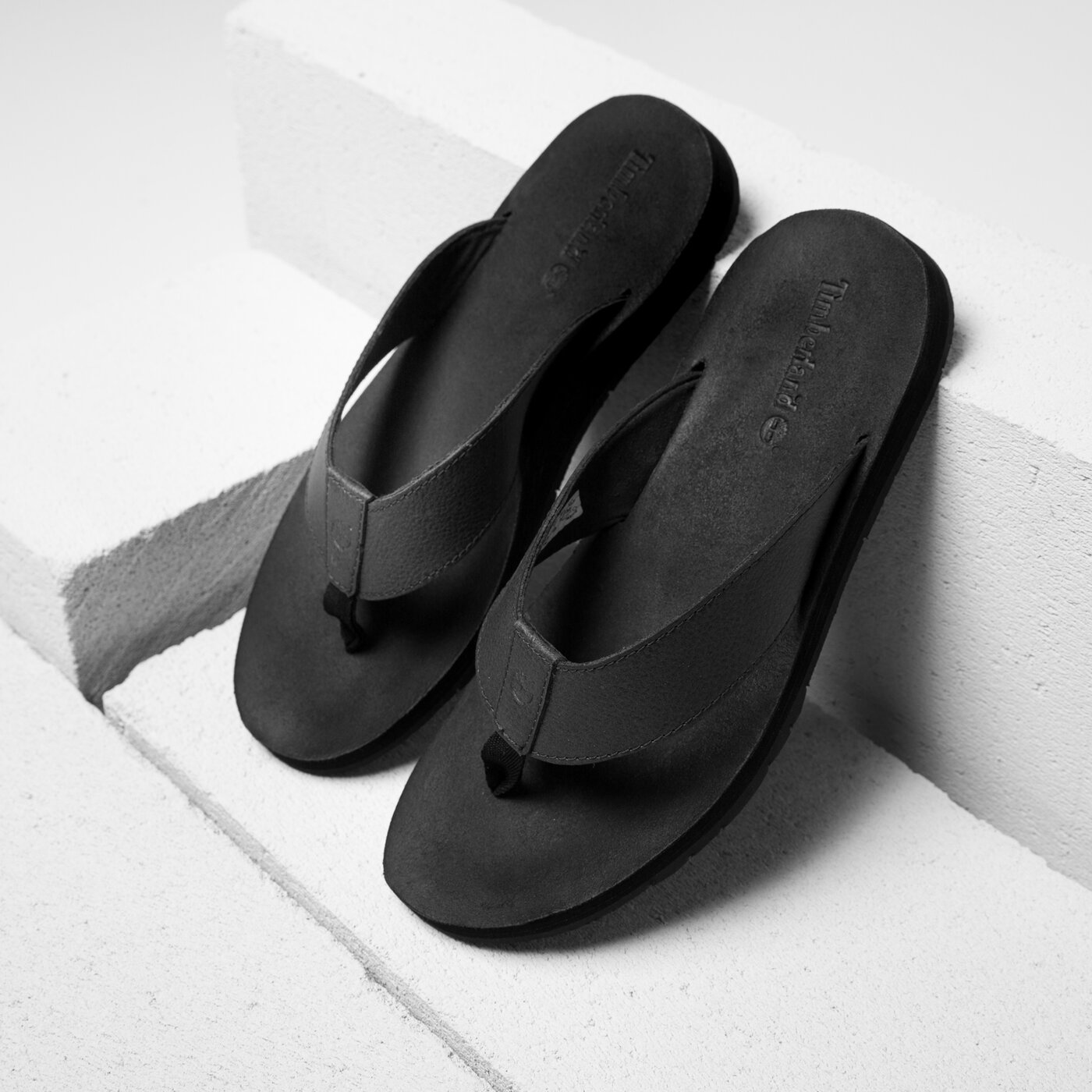 Męskie klapki TIMBERLAND WILD DUNES LTHR FLIP FLOP PFLOP a18y1 kolor czarny