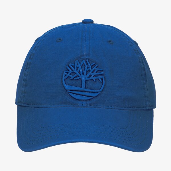 Damska czapka z daszkiem TIMBERLAND CZAPKA COTTON CANVAS BASEBALL CAP tb0a1e9m4841 kolor niebieski