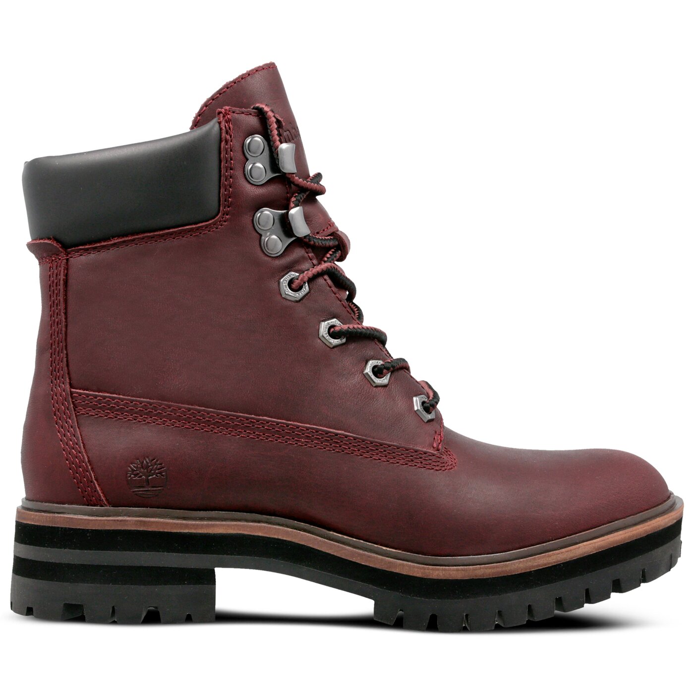 Damskie trapery TIMBERLAND LONDON SQUARE 6IN BOOT a1rcs kolor bordowy