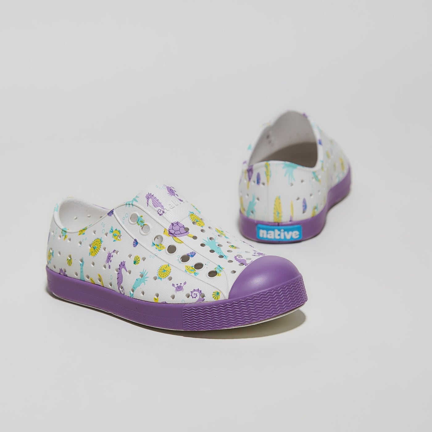 Dziecięce trampki NATIVE JEFFERSON PRINT CHILD 13100101-8968 kolor biały