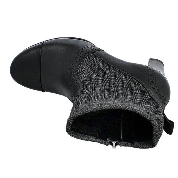 Damskie botki / sztyblety ROCKPORT TM75MMH BROGUE BOOTIE a11733 kolor czarny