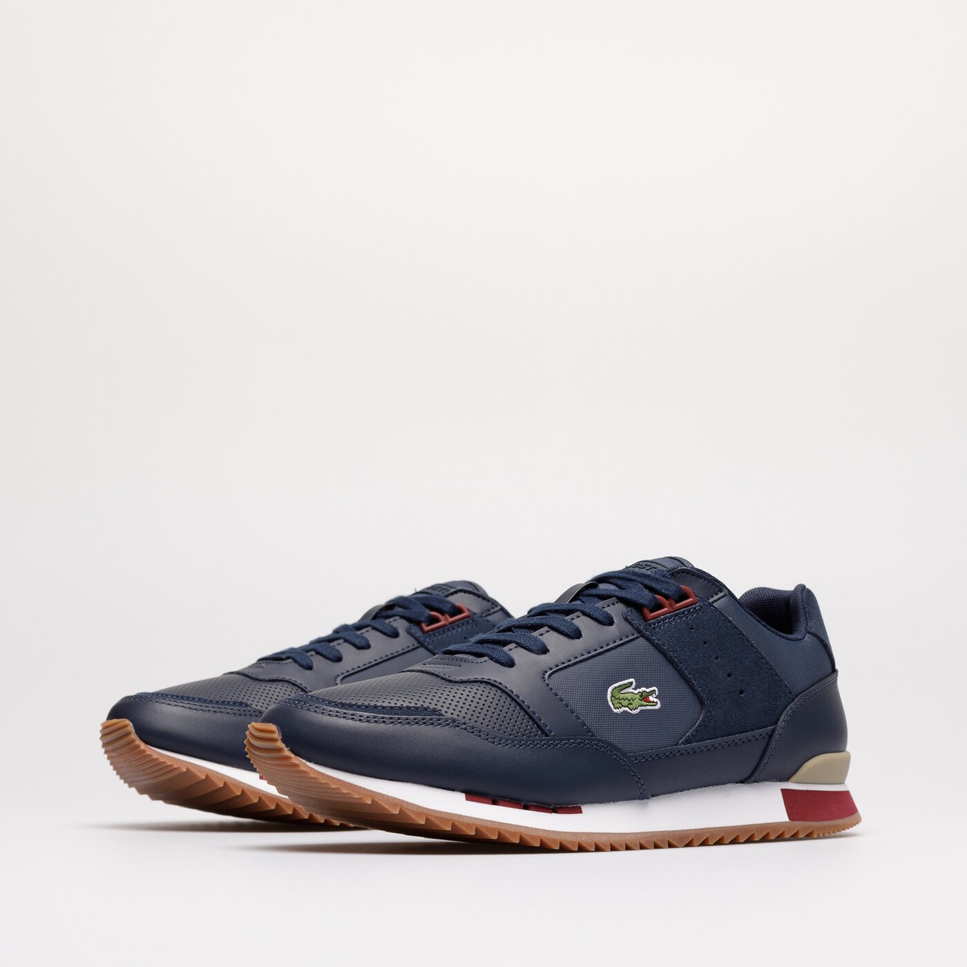 Męskie sneakersy (buty) LACOSTE PARTNER PISTE 222 1 744sma0051gu1 kolor granatowy