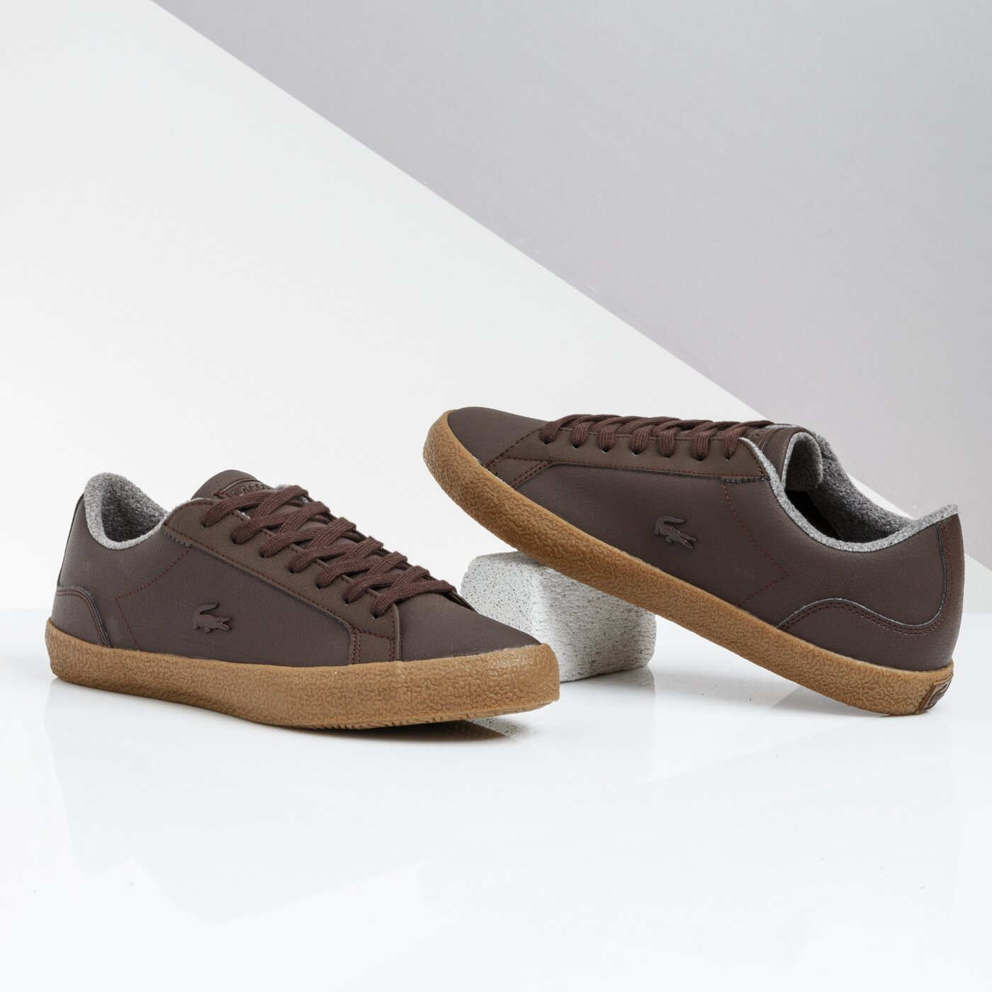 Męskie trampki LACOSTE LEROND 319 3 CMA 738cma0050031 kolor brązowy