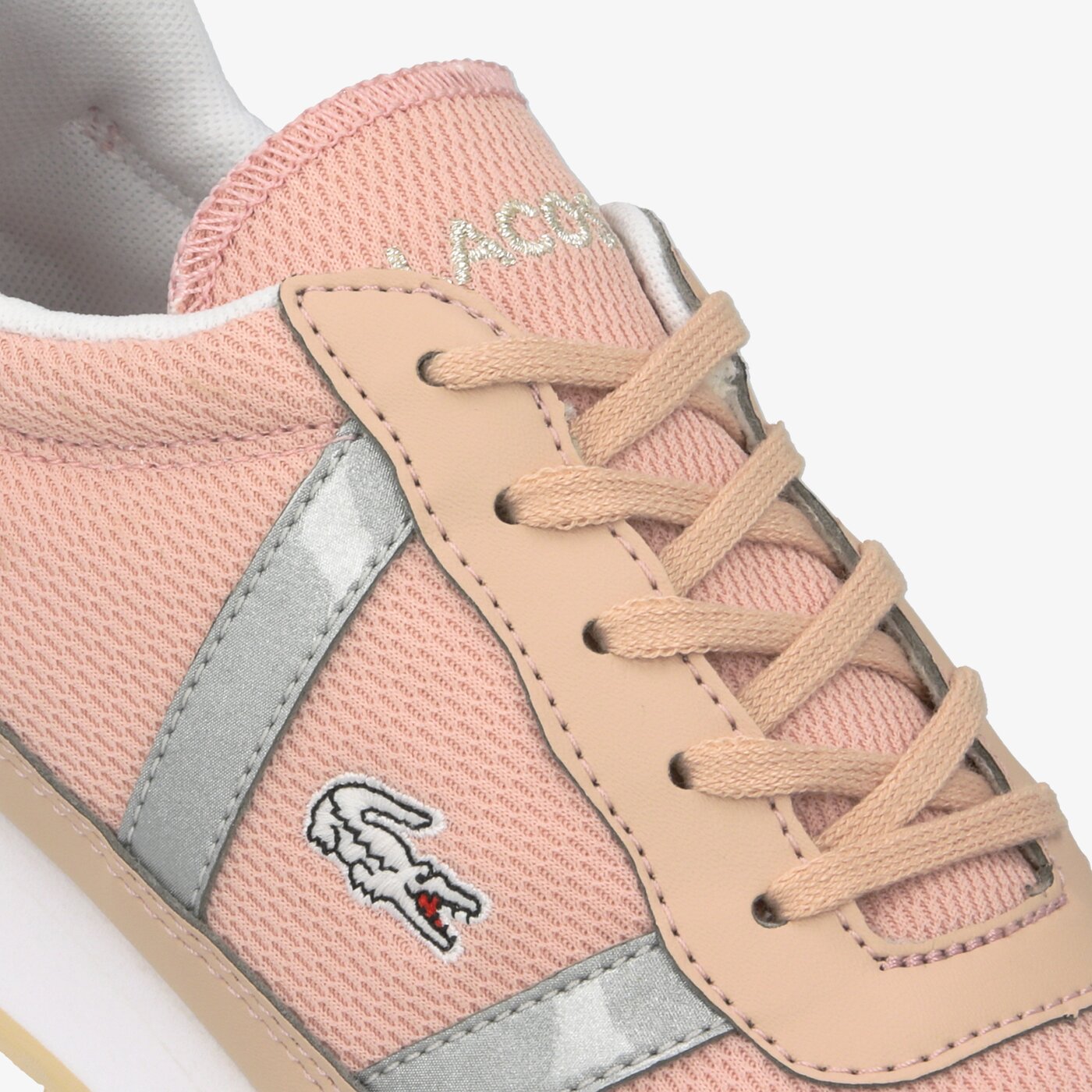 Dziecięce sneakersy (buty) LACOSTE PARTNER 120 1 SUJ 739suj00127f8 kolor różowy