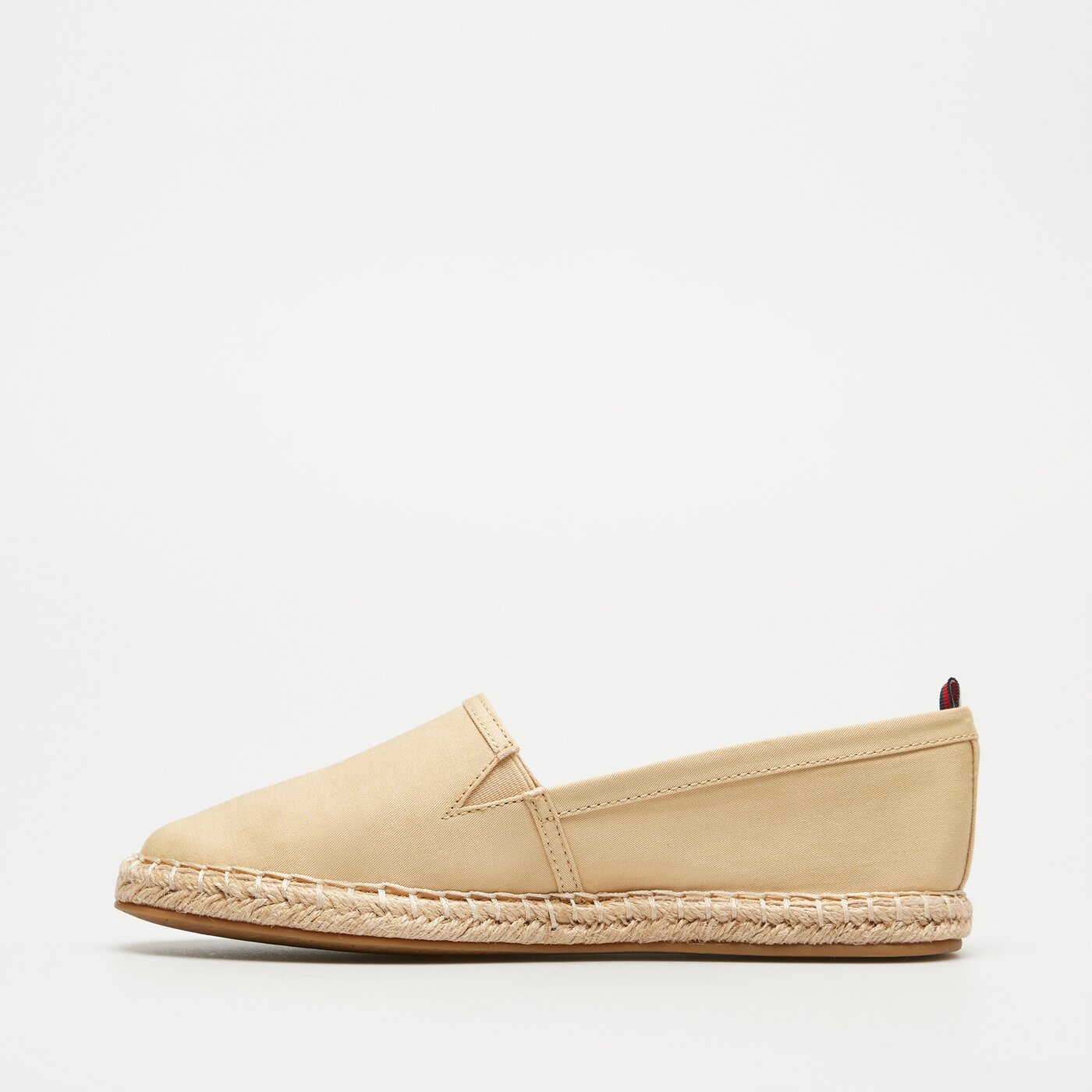 Damskie espadryle TOMMY HILFIGER BASIC TOMMY FLAT ESPADRILLE fw0fw06497acr kolor beżowy