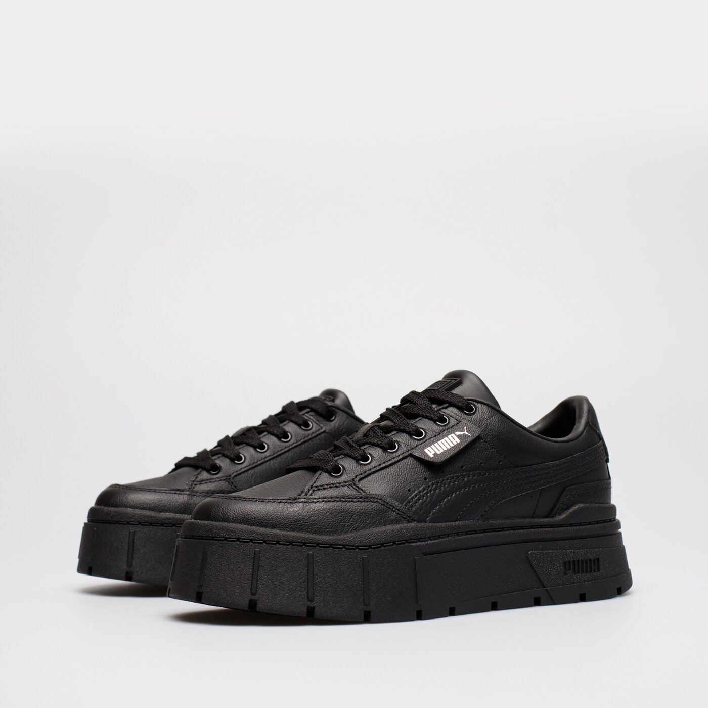 Damskie sneakersy (buty) PUMA MAYZE STACK LTHR WNS 38441202 kolor czarny