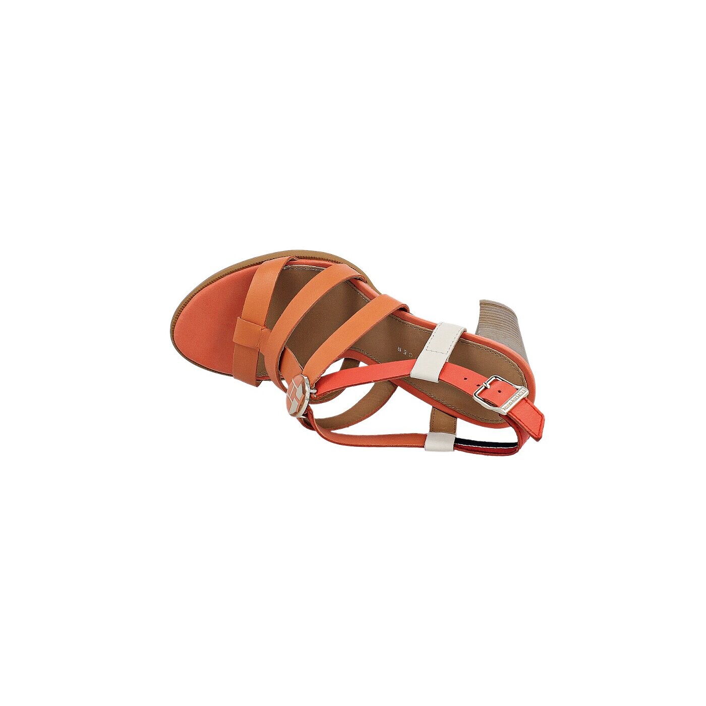 Damskie sandały TOMMY HILFIGER JOAN 3A  fw56816790692 kolor pomarańczowy