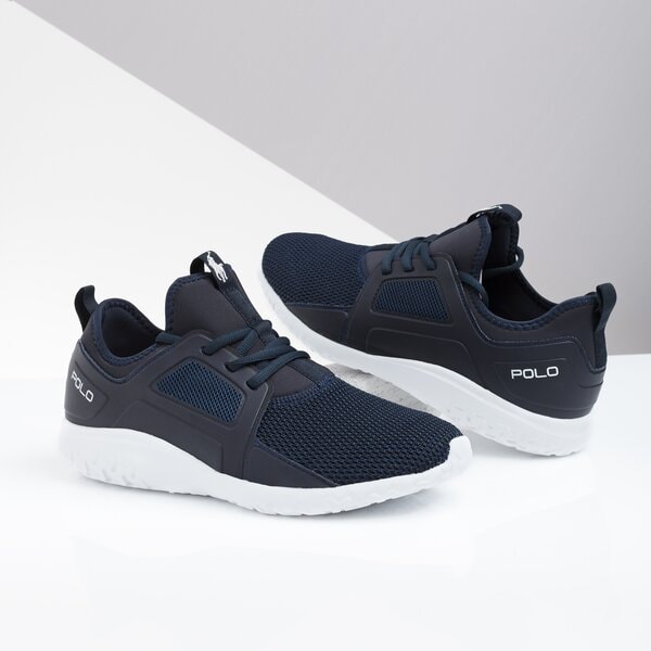 Męskie sneakersy (buty) POLO RL TRAIN150 SNEAKERS ATHLETIC SHOE NEWPORT NAVY NYLON/S 809669841001 kolor granatowy