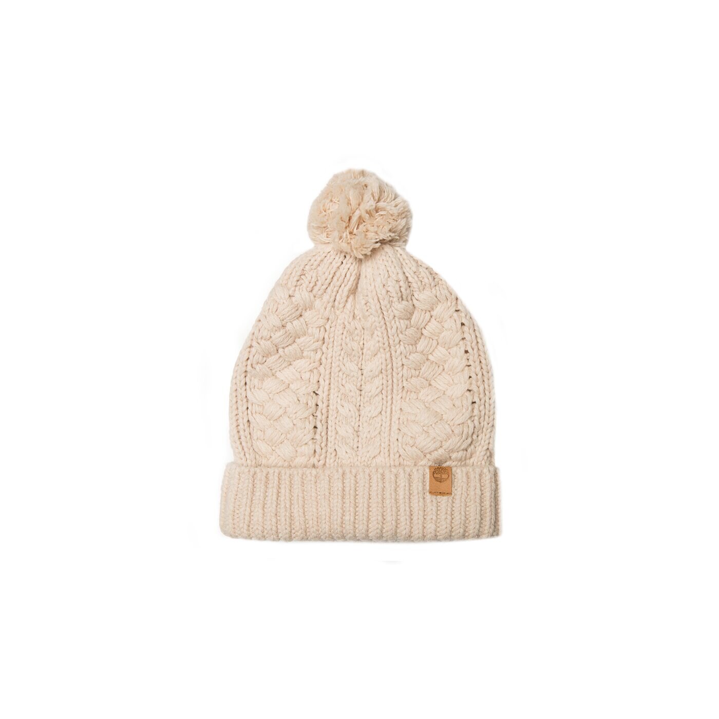 Damska czapka zimowa TIMBERLAND CZAPKA SEA STREET POM BEANIE j1905250 kolor beżowy