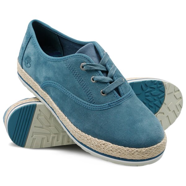 Damskie półbuty TIMBERLAND EIVISSA LEATHER SEA OXFOR a1o1s kolor niebieski