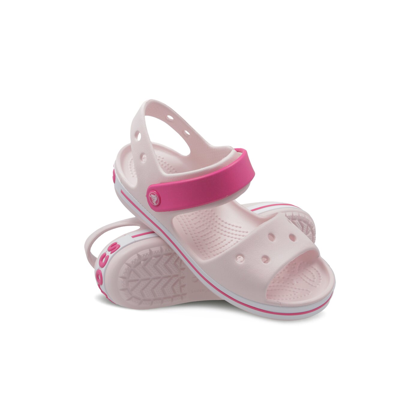 Dziecięce sandały / klapki CROCS CROCBAND SANDAL KIDS 128566pvi kolor różowy