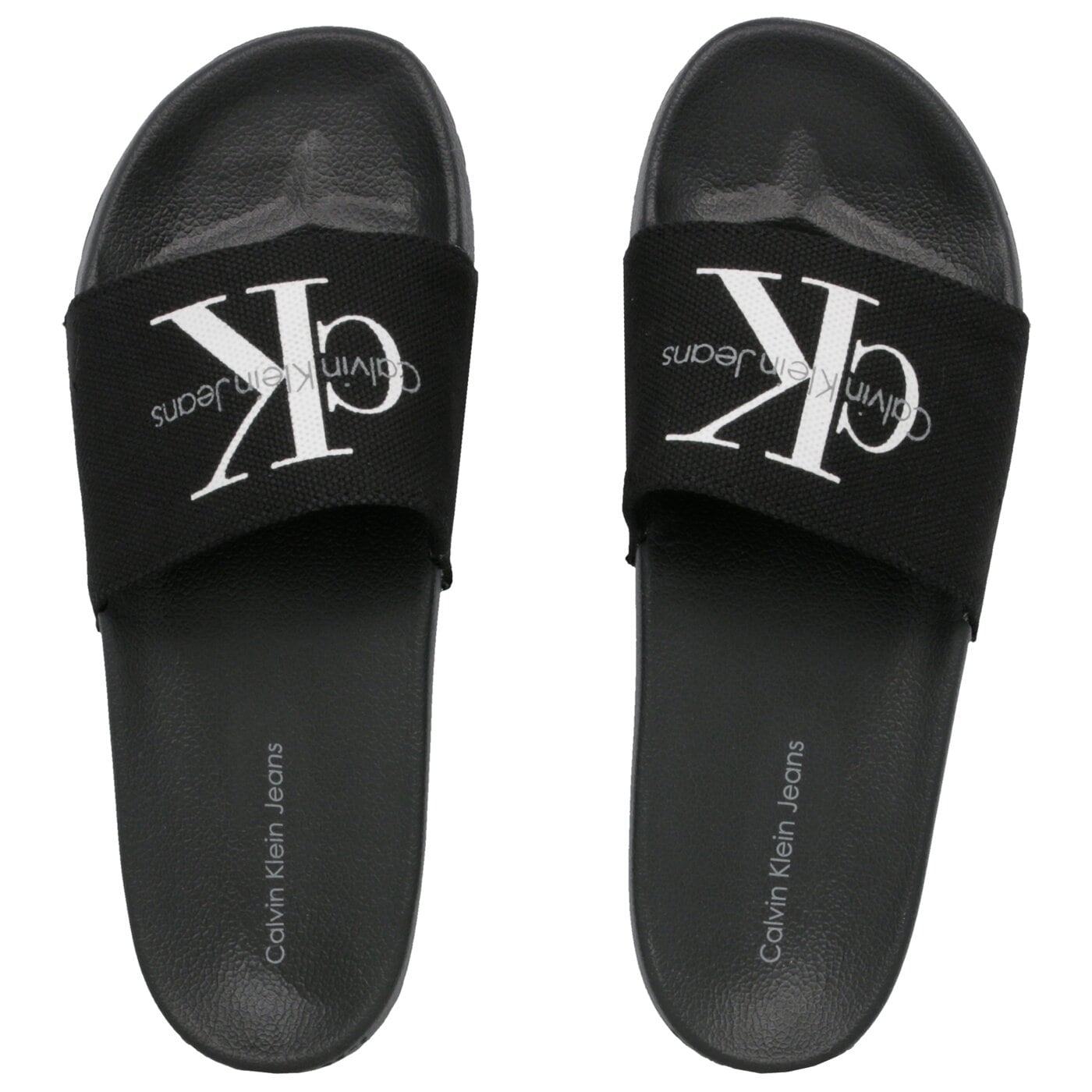 Męskie klapki CALVIN KLEIN VIGGO HEAVY CANVAS se8535blk kolor czarny