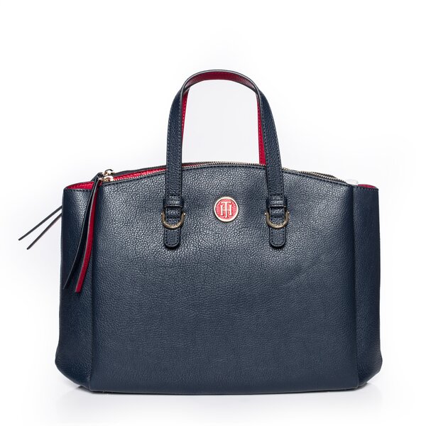 Damska torebka TOMMY HILFIGER TORBA CORE SATCHEL aw0aw02974902 kolor granatowy