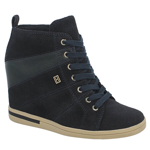 Damskie buty za kostkę TOMMY HILFIGER SEBILLE 5C  fw56819716403 kolor granatowy