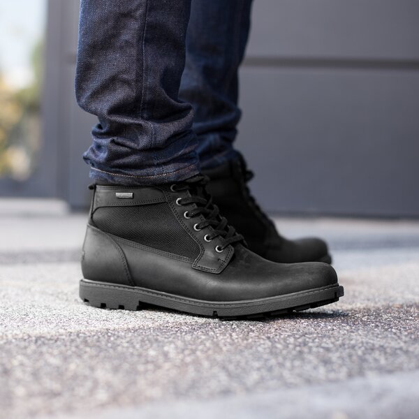 Męskie buty za kostkę ROCKPORT RGD BUC WP HIGH BOOT v81613 kolor czarny