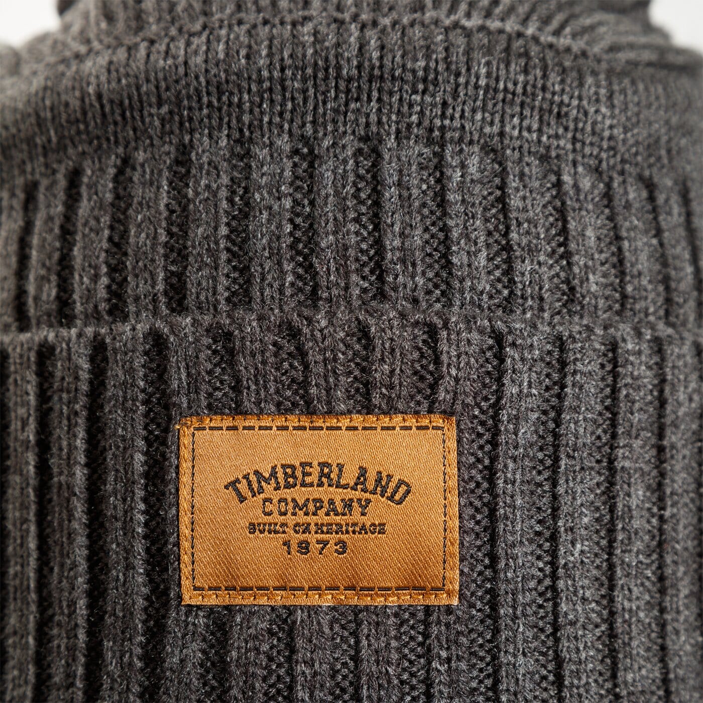 Męska czapka zimowa TIMBERLAND CZAPKA ZIMOWA RIBBED BEANIE tb0a1egw0101 kolor szary