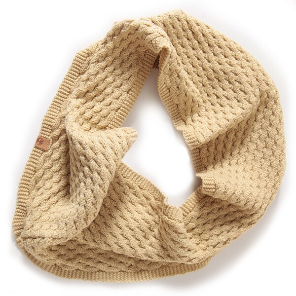 Damski szalik / rękawiczki TIMBERLAND CZAPKA HAT & SNOOD GIFT BOX j1807103 kolor beżowy