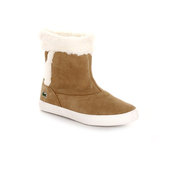 Dziecięce buty za kostkę LACOSTE TRENTHAM CIK  724spc4323ad6 kolor beżowy