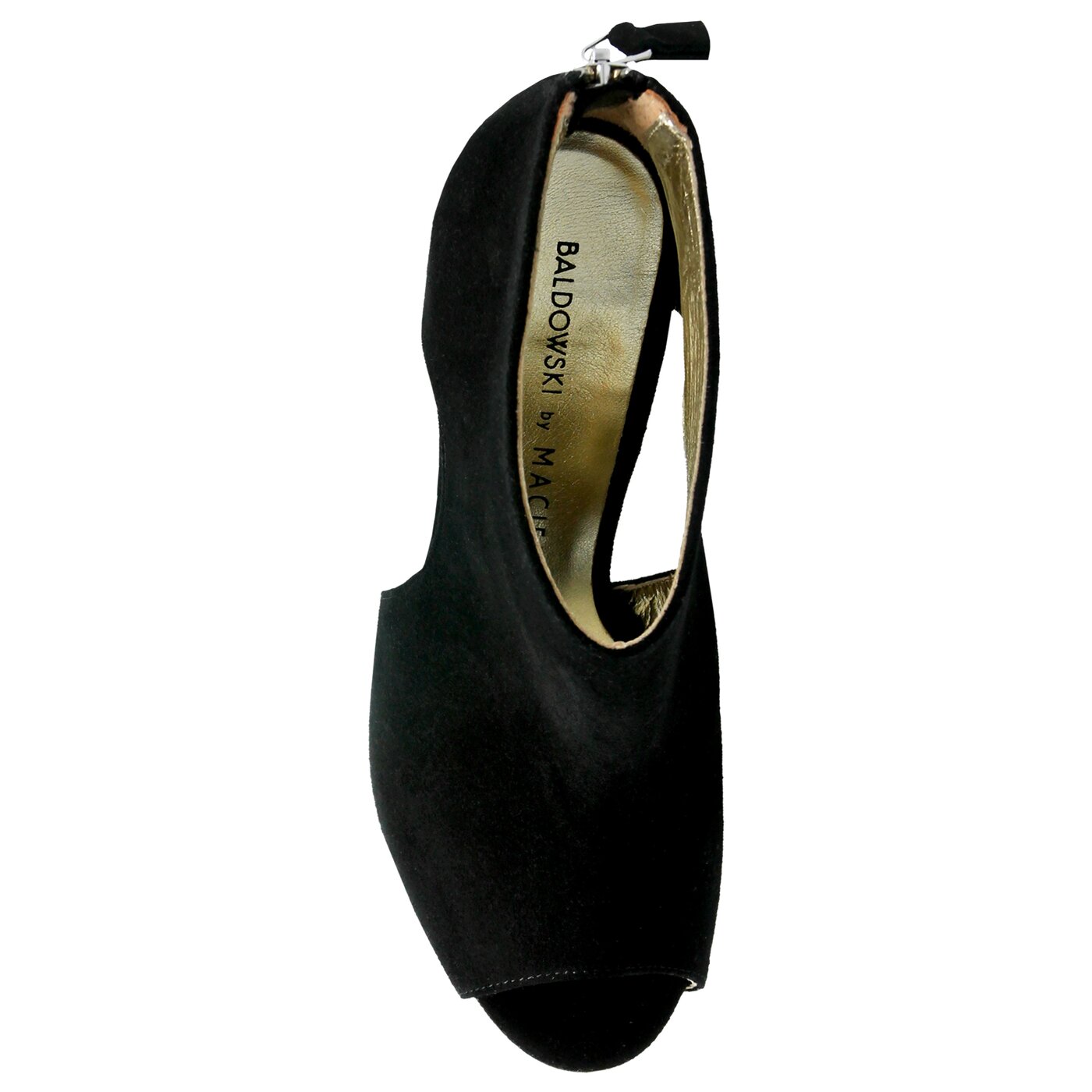 Damskie sandały BALDOWSKI BY ZIEŃ BOTEK ZAMSZ CZARNY z00018/1281/s01 kolor czarny