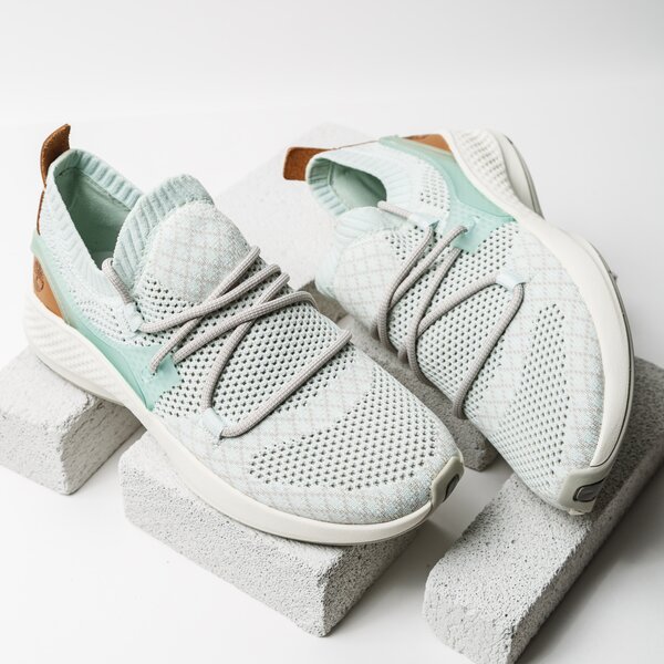 Damskie sneakersy (buty) TIMBERLAND FLYROAM GO KNIT CHUKKA a1nqf kolor niebieski