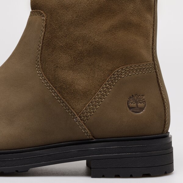 Damskie botki / sztyblety TIMBERLAND HANNOVER HILL PULL ON WARM WP tb0a5nx39011 kolor brązowy