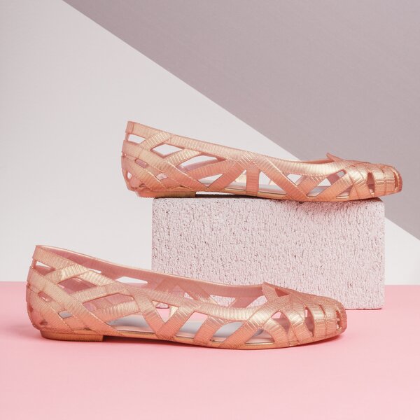 Damskie baleriny (buty) MELISSA JEAN + JASON WU VI AD. 3228853667 kolor różowy