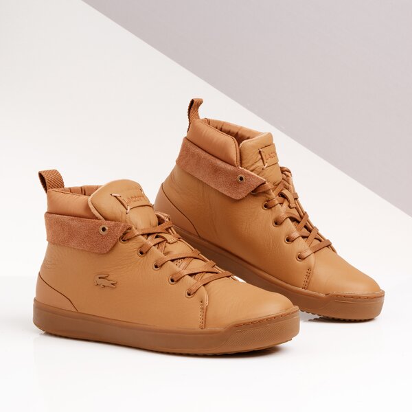 Damskie trampki LACOSTE EXPLORATEURCLASSIC3193CFA 738cfa0042aaf kolor brązowy