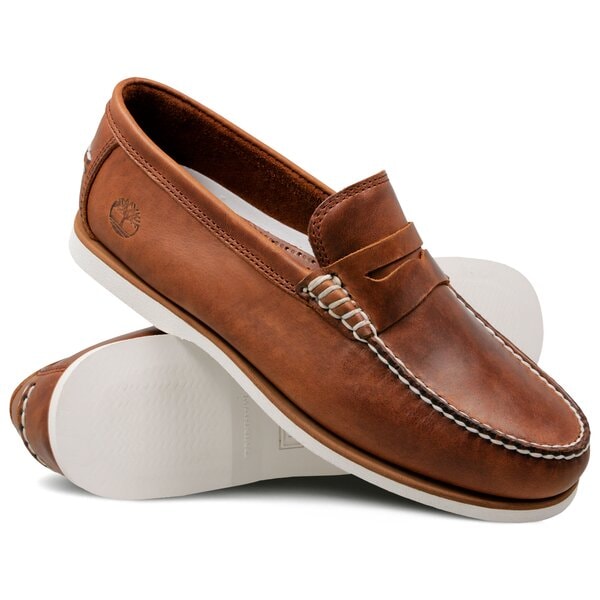 Męskie mokasyny TIMBERLAND CLASSIC BOAT PENNY LOAFER ca1pgn kolor brązowy