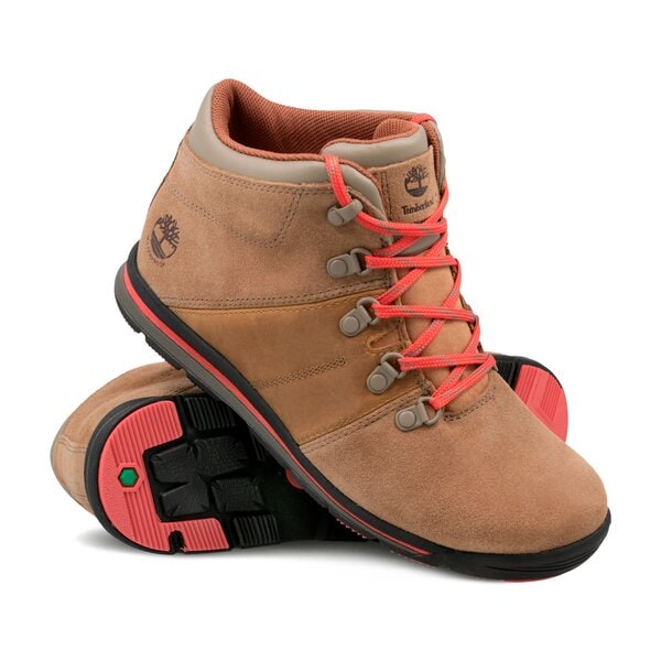 Dziecięce buty outdoor / trekkingowe TIMBERLAND GT RALLY MID WP a1rot kolor brązowy