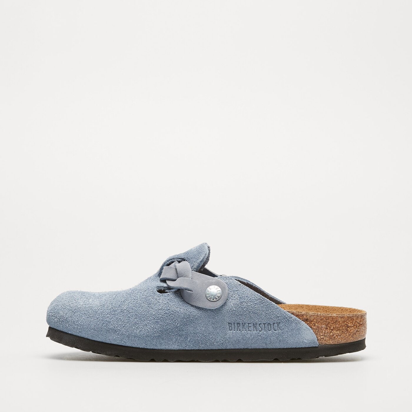 Damskie klapki BIRKENSTOCK BOSTON LEVE BRAIDED E.BLUE 1026659 kolor niebieski