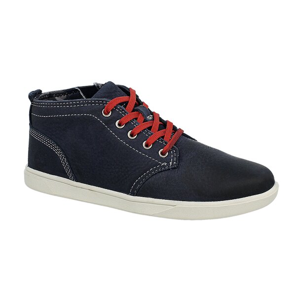 Dziecięce buty za kostkę TIMBERLAND EK GROVETON LEATHER CHUKKA SIDE ZIP 3291a kolor granatowy