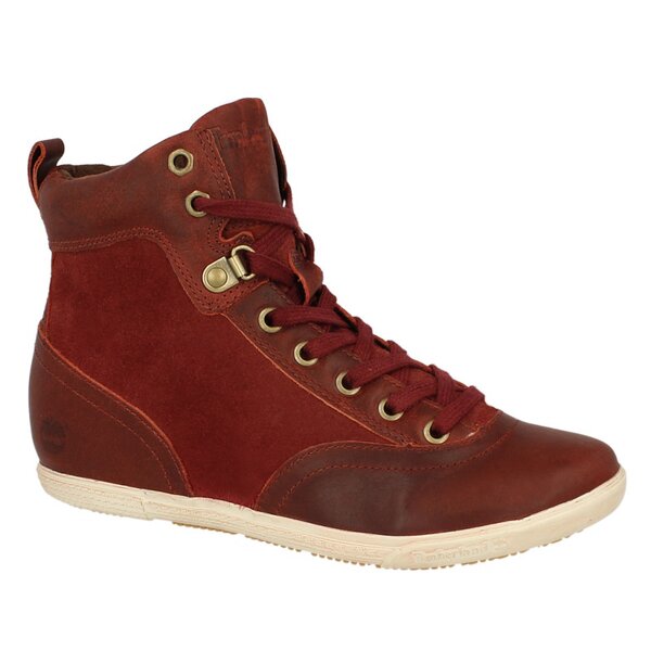 Damskie botki / sztyblety TIMBERLAND BALLARD HIKER LIFT  8703r kolor bordowy