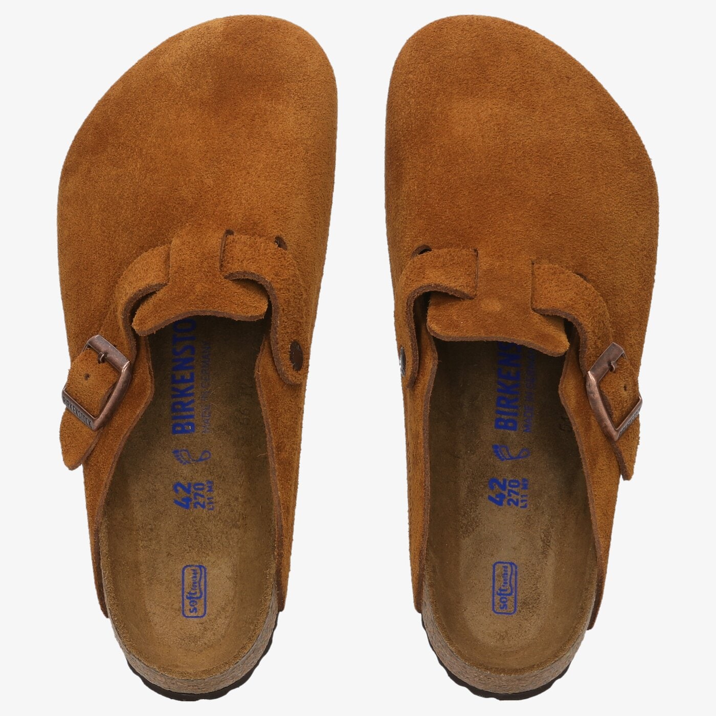 Męskie klapki BIRKENSTOCK BOSTON  1009542 kolor brązowy