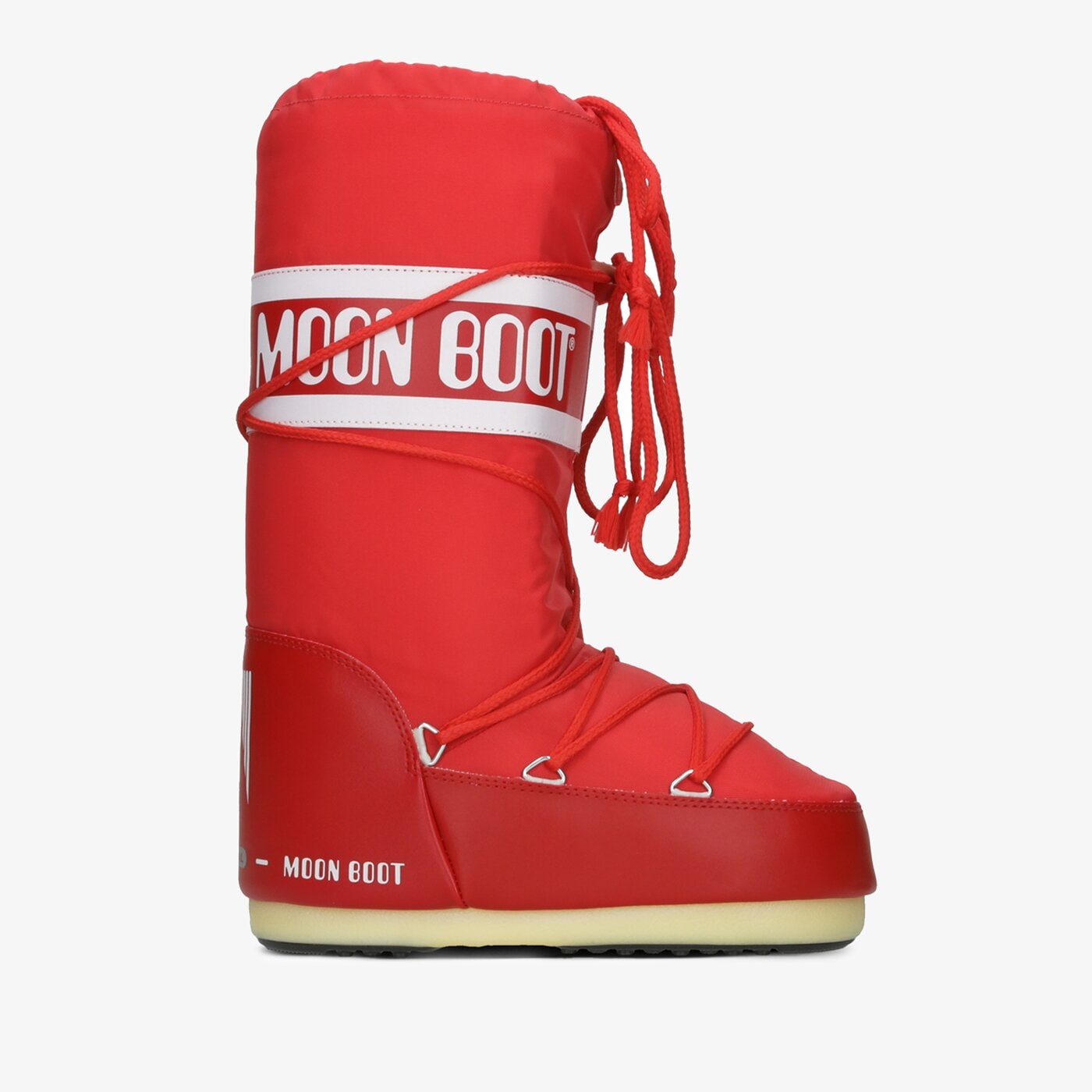 Damskie śniegowce MOON BOOT NYLON 14004400003 kolor czerwony