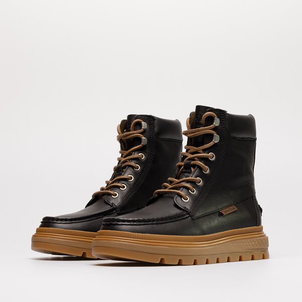 Damskie botki / sztyblety TIMBERLAND RAY CITY MOC TOE LACE UP tb0a5m3b0151 kolor granatowy