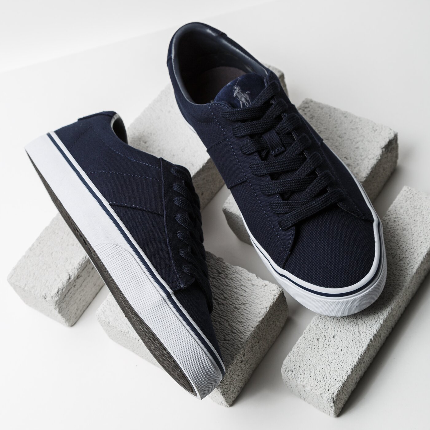 Męskie trampki POLO RL SAYER NE SNEAKERS VULC  816688479002 kolor granatowy