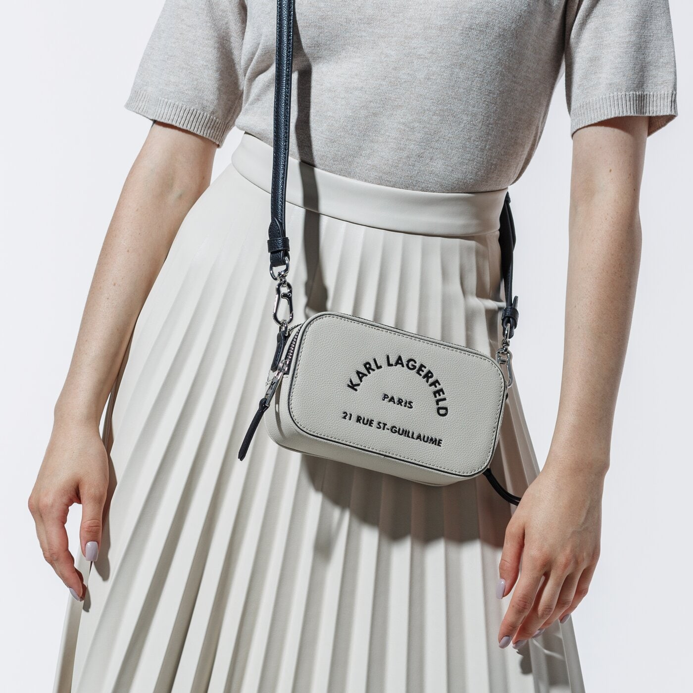 Damska torebka KARL LAGERFELD TOREBKA RUE GUILLAUME 201w3113191 kolor beżowy