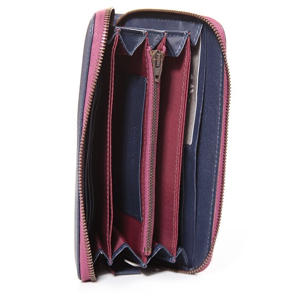 Damski portfel TIMBERLAND PORTFEL WOMEN'S WALLET WITH ZIP m3507410 kolor granatowy