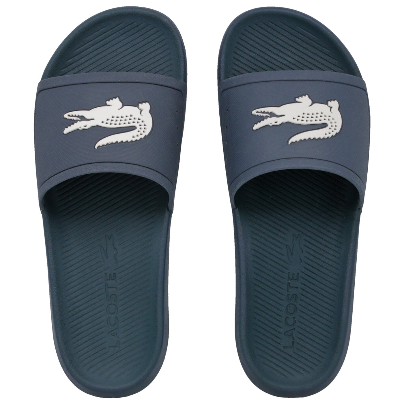 Męskie klapki LACOSTE CROCO SLIDE 219 1 CMA 737cma00222m8 kolor niebieski