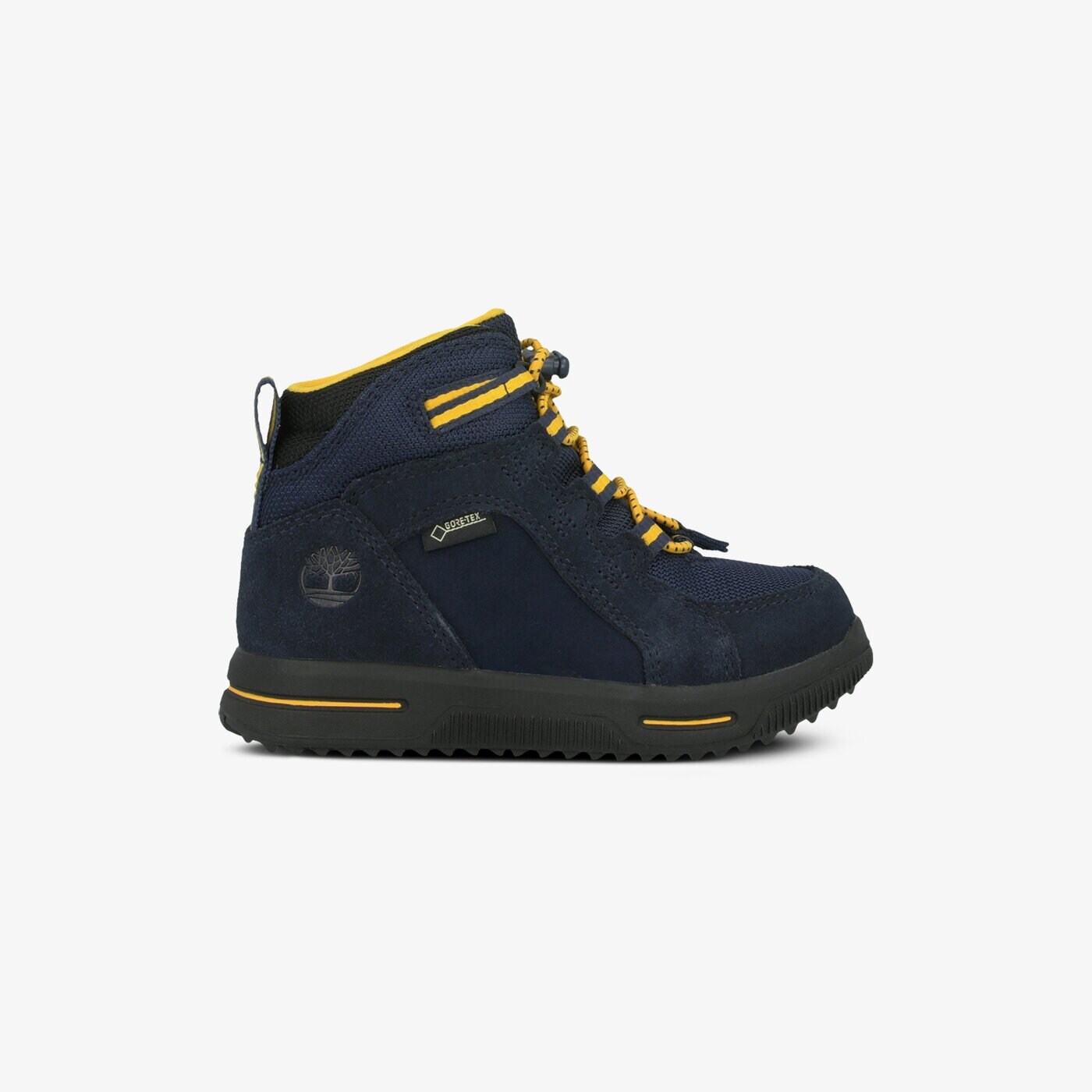 Dziecięce buty outdoor / trekkingowe TIMBERLAND CITY STOMP BUNGEE MID GTX tb0a22nq0191 kolor granatowy