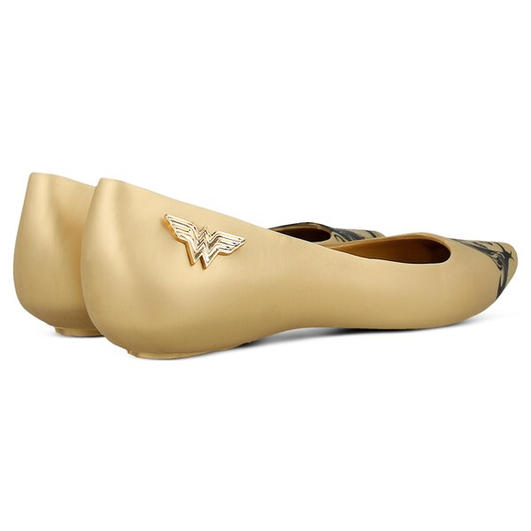 Damskie baleriny (buty) MELISSA GLAM + WONDER WOMAN 3222006525 kolor złoty