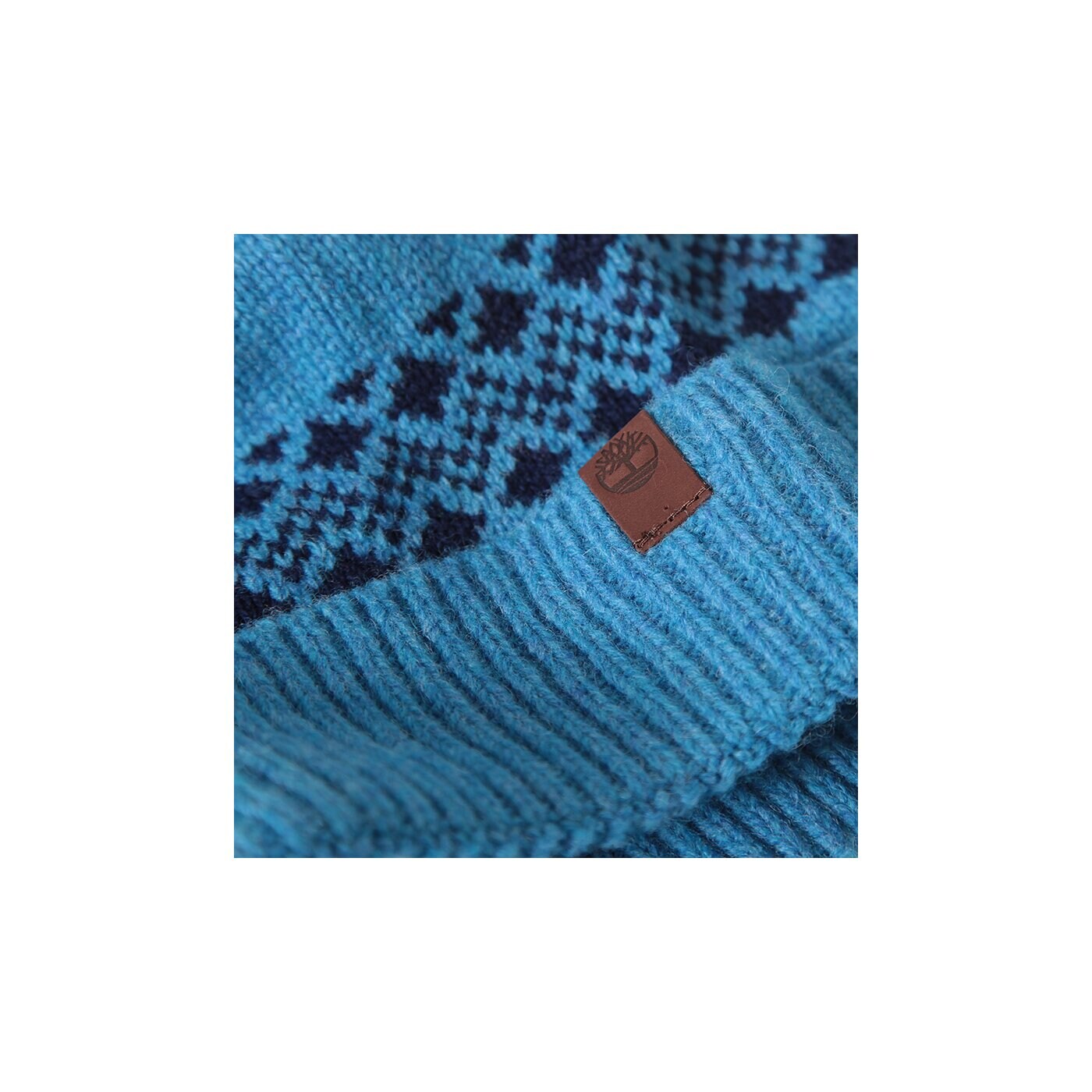 Męska czapka zimowa TIMBERLAND CZAPKA PATTERN HAT & SCARF GIFT j1798459 kolor niebieski