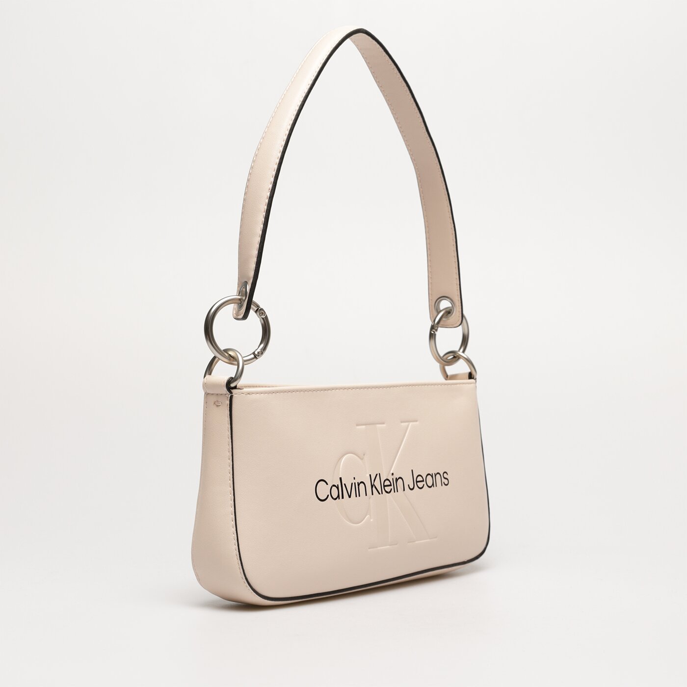 Damska torebka CALVIN KLEIN TOREBKA SCULPTED SHOULDER POUCH25 MONO k60k610679tge kolor beżowy