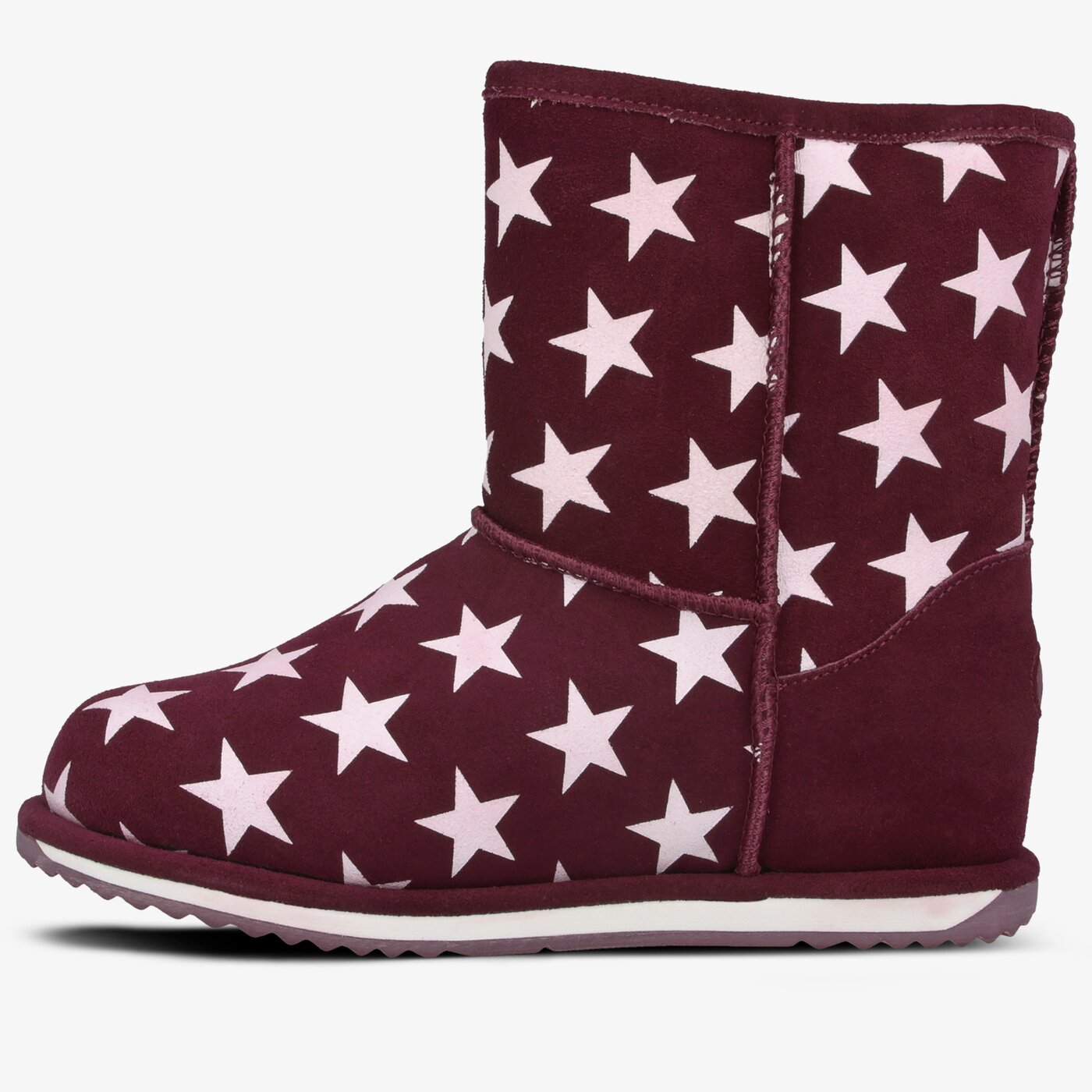 Dziecięce buty za kostkę EMU STARRY NIGHT BRUMBY k12166plum kolor bordowy