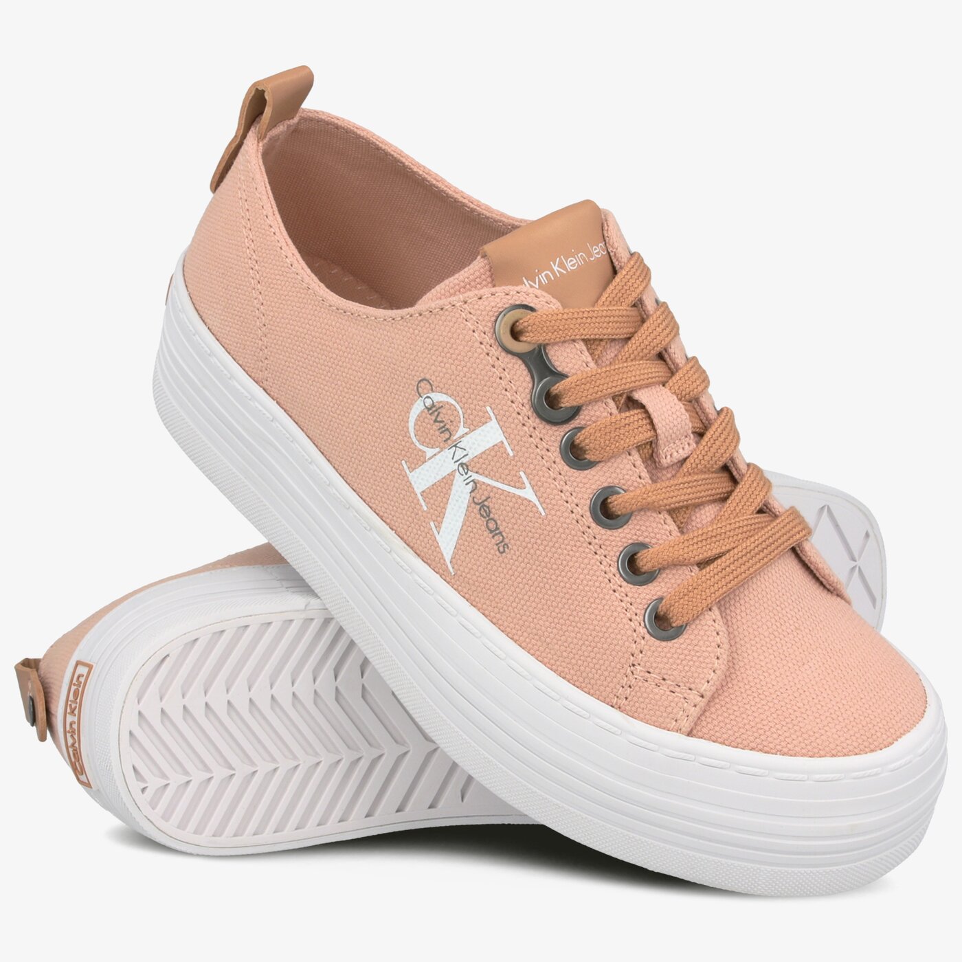 Damskie trampki CALVIN KLEIN ZOLAH r0673dsk kolor różowy