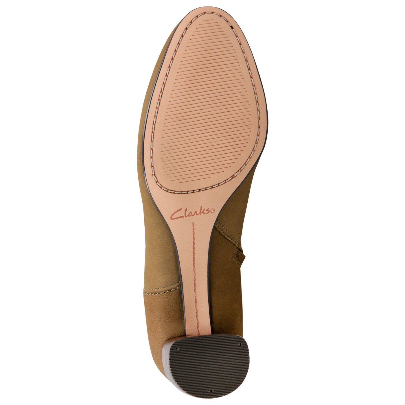Damskie botki / sztyblety CLARKS GRACE BELLA 26134888 kolor khaki