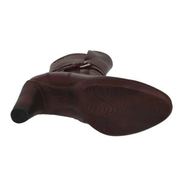 Damskie botki / sztyblety ECCO SCULPTURED 75 24266301070 kolor bordowy
