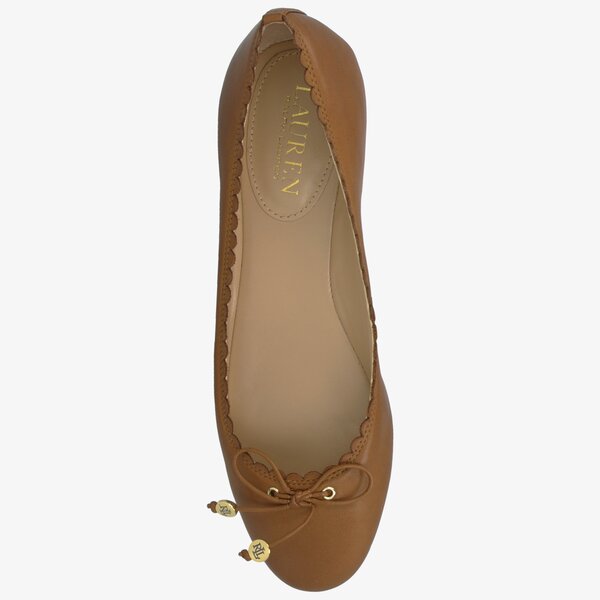 Damskie baleriny (buty) LAUREN RALPH LAUREN GLENNIE 802714739002 kolor brązowy